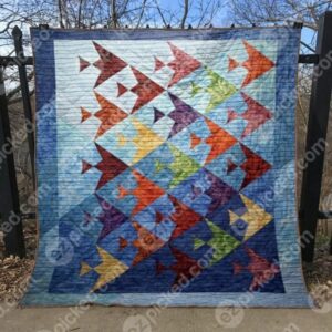 Fun Fisshy Quilt Blanket Tt99  Quilt